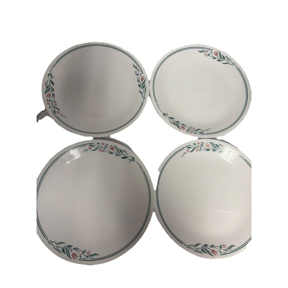 Corelle REPLACEMENTS Vintage Discontinued Pattern Rosemarie Set 4 Dinner Plates